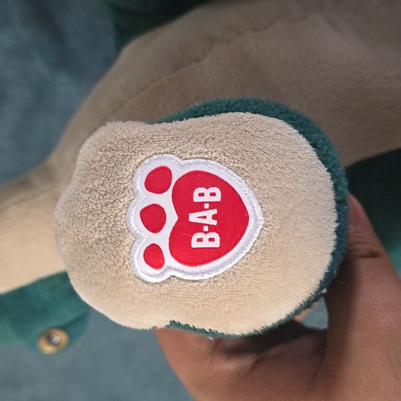 Build-A-Bear Green and Orange Dinosaur Plush Well Used - Picture 3 of 5